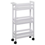 FIVE Desserte de Cuisine  3 Niveaux  75cm Blanc Coton