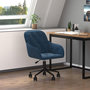 Voir la diapositive 1 : VIDAXL Chaise pivotante de bureau Bleu Velours