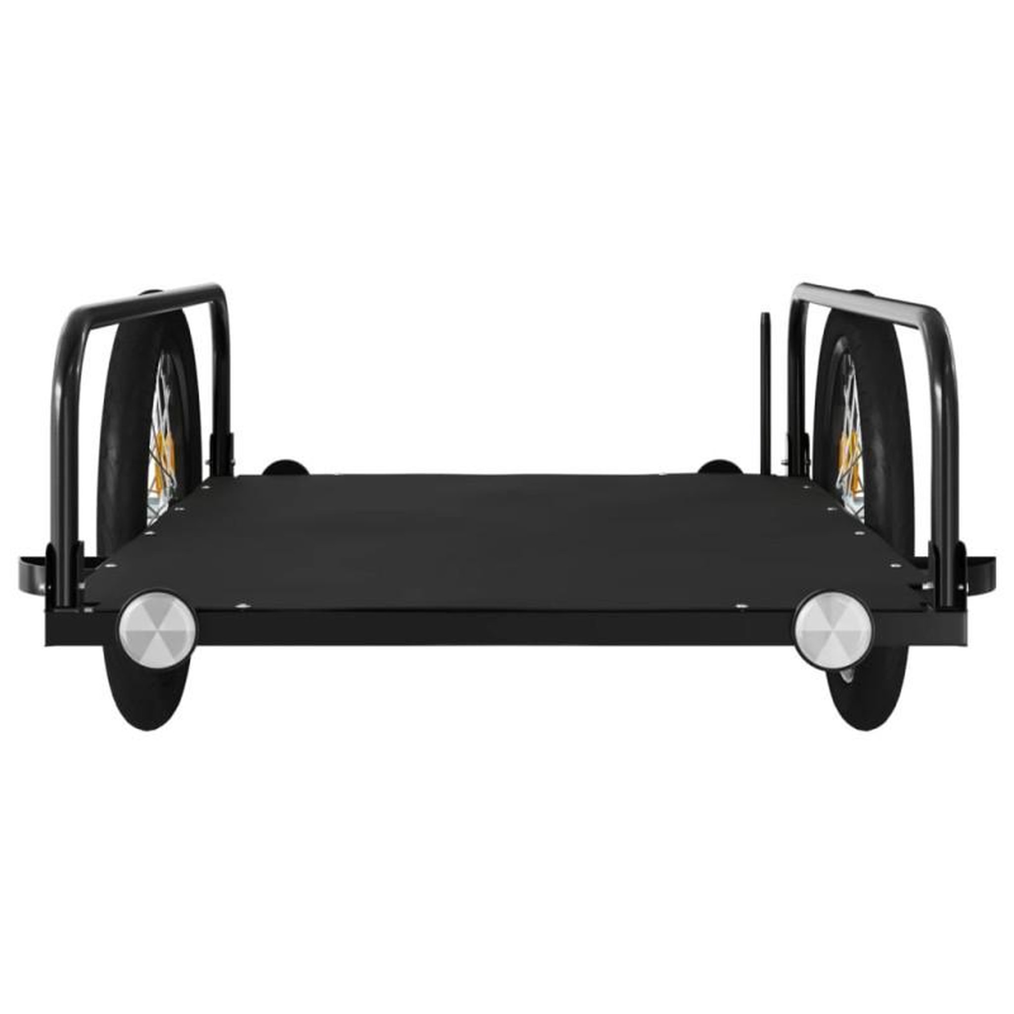 Voir la diapositive 6 : VIDAXL Remorque de vélo noir 135x70x37 cm fer