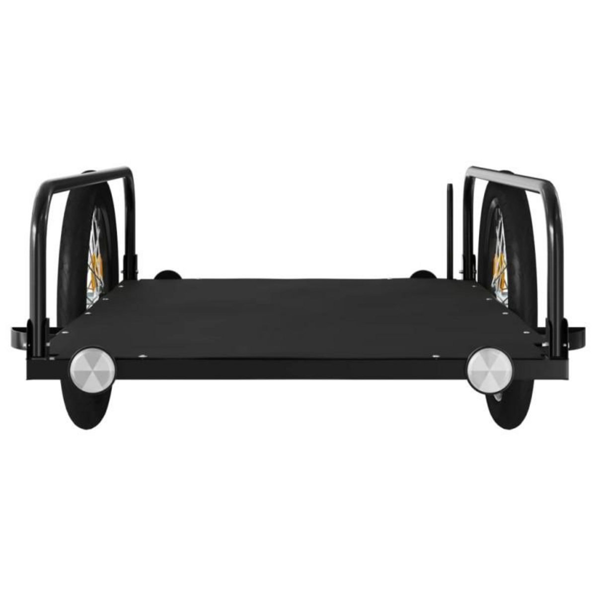VIDAXL Remorque de vélo noir 135x70x37 cm fer