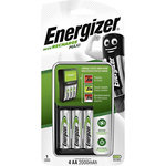 Energizer Chargeur accu + 4 piles AA/LR06 