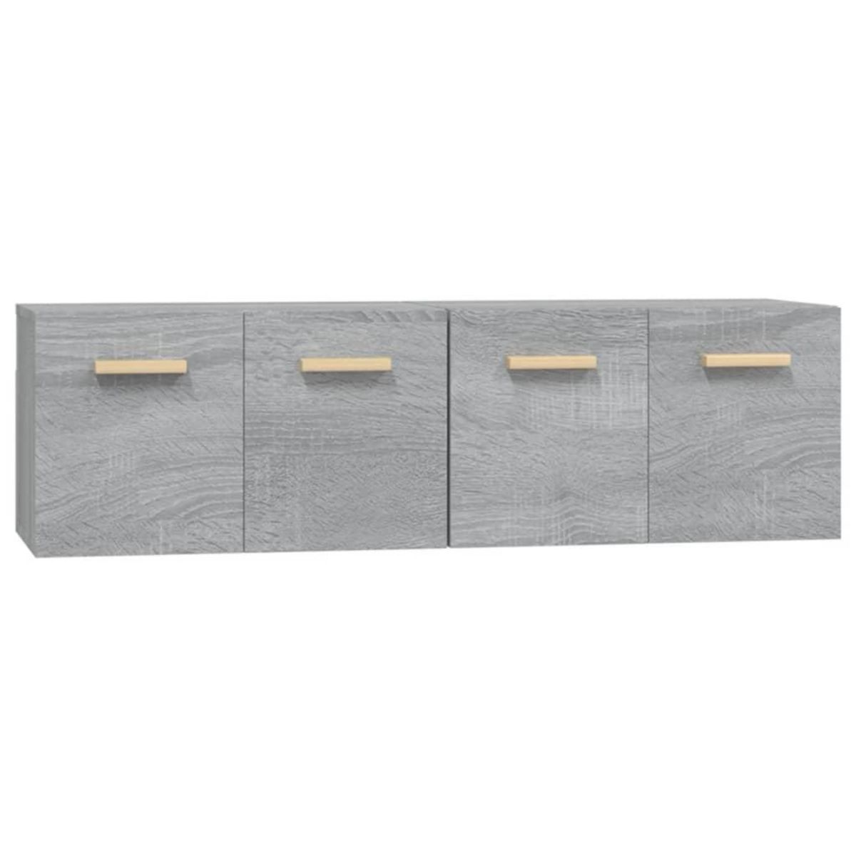 VIDAXL Armoires murales 2 pcs Sonoma gris 60x36,5x35 cm Bois