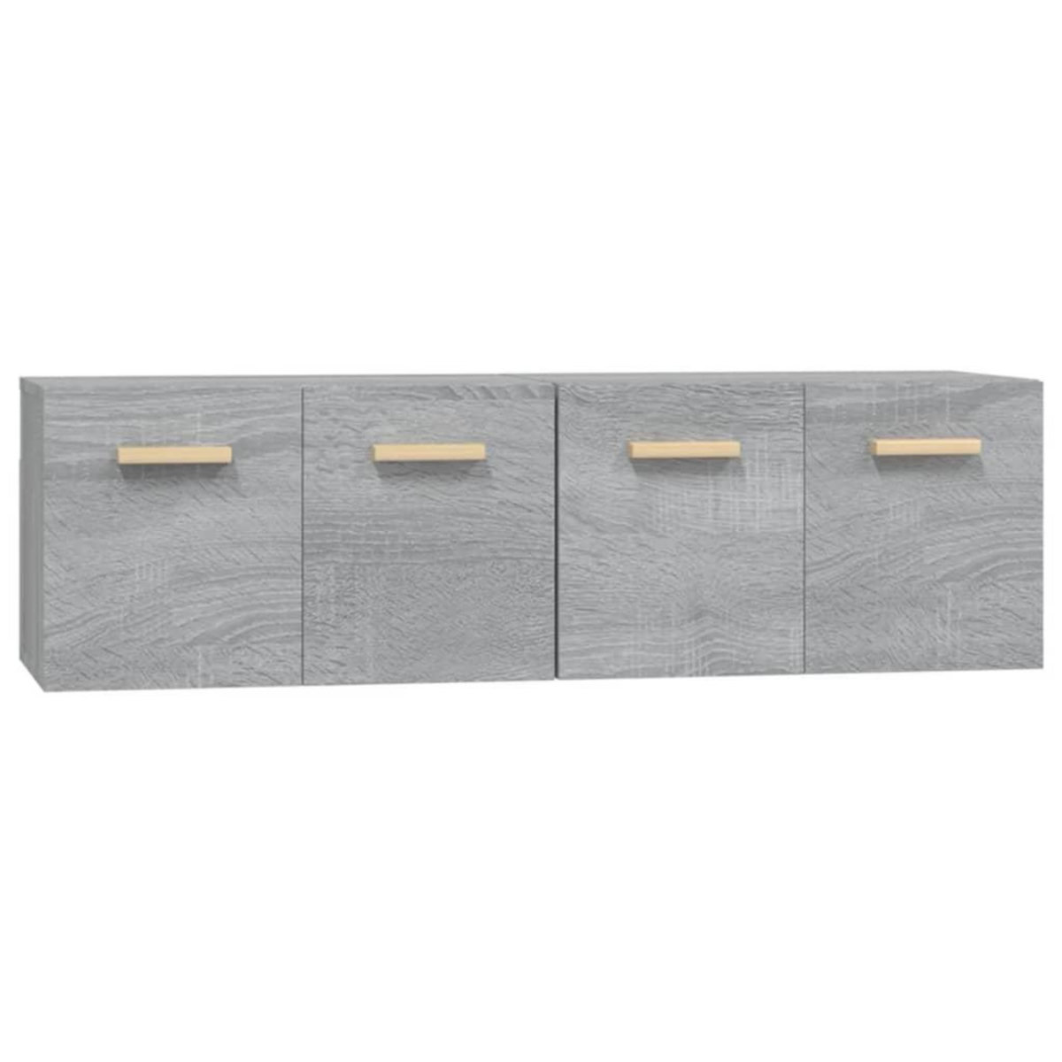 VIDAXL Armoires murales 2 pcs Sonoma gris 60x36,5x35 cm Bois