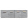 Voir la diapositive 2 : VIDAXL Armoires murales 2 pcs Sonoma gris 60x36,5x35 cm Bois