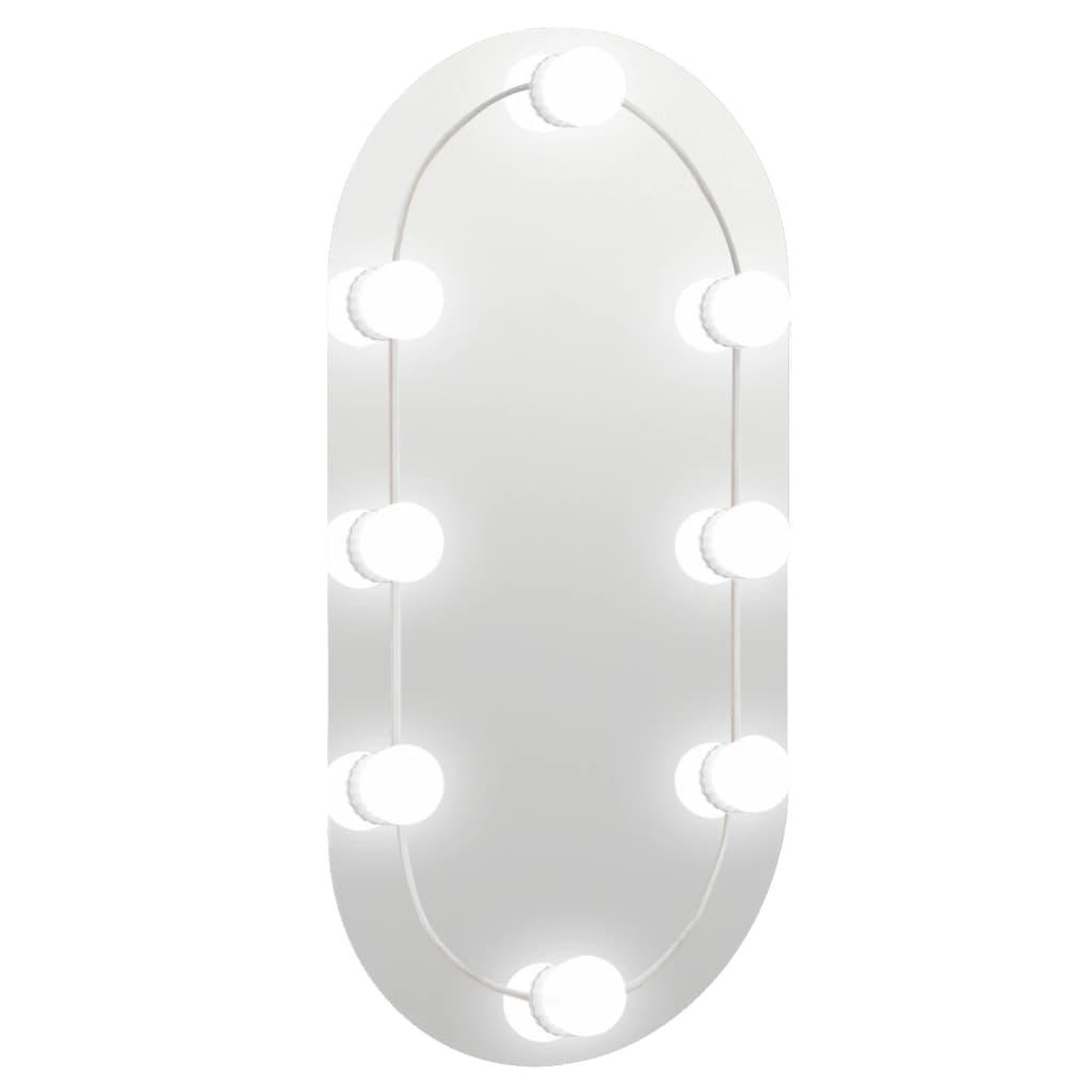 Voir la diapositive 2 : VIDAXL Miroir avec eclairage LED 60x30 cm Verre Ovale
