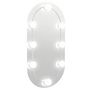 Voir la diapositive 2 : VIDAXL Miroir avec eclairage LED 60x30 cm Verre Ovale