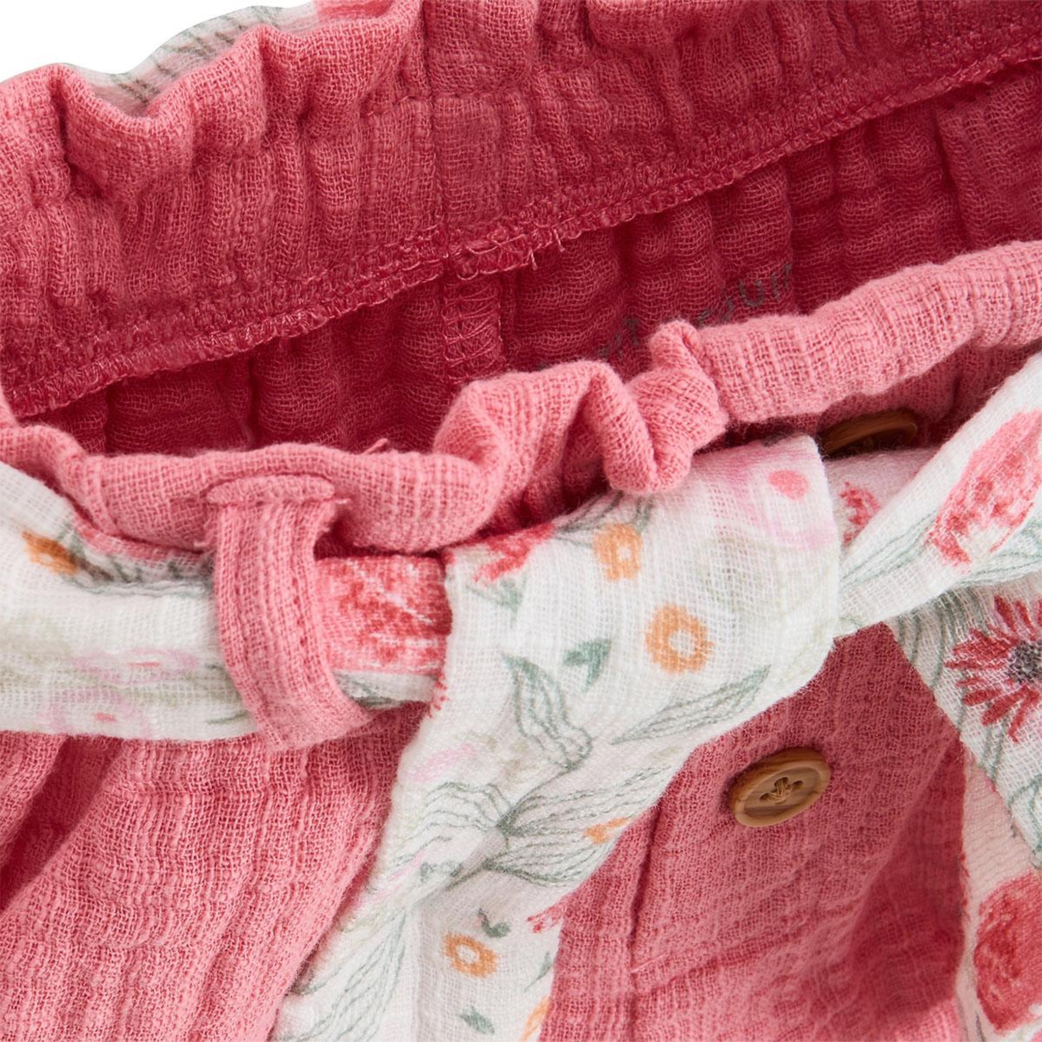 Voir la diapositive 3 : Petit Béguin Short enfant en gaze de coton anaelle