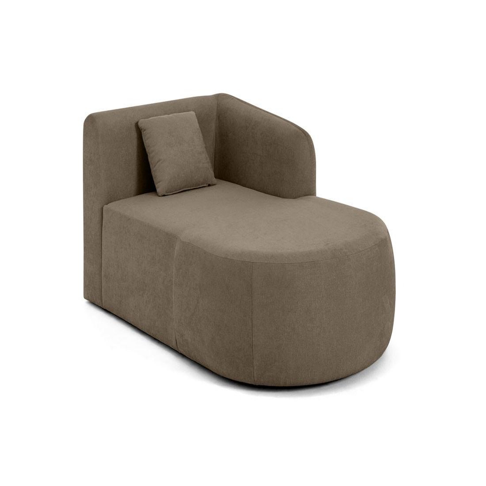 Voir la diapositive 1 : LISA DESIGN Ikare - module d'assise méridienne droit - en tissu