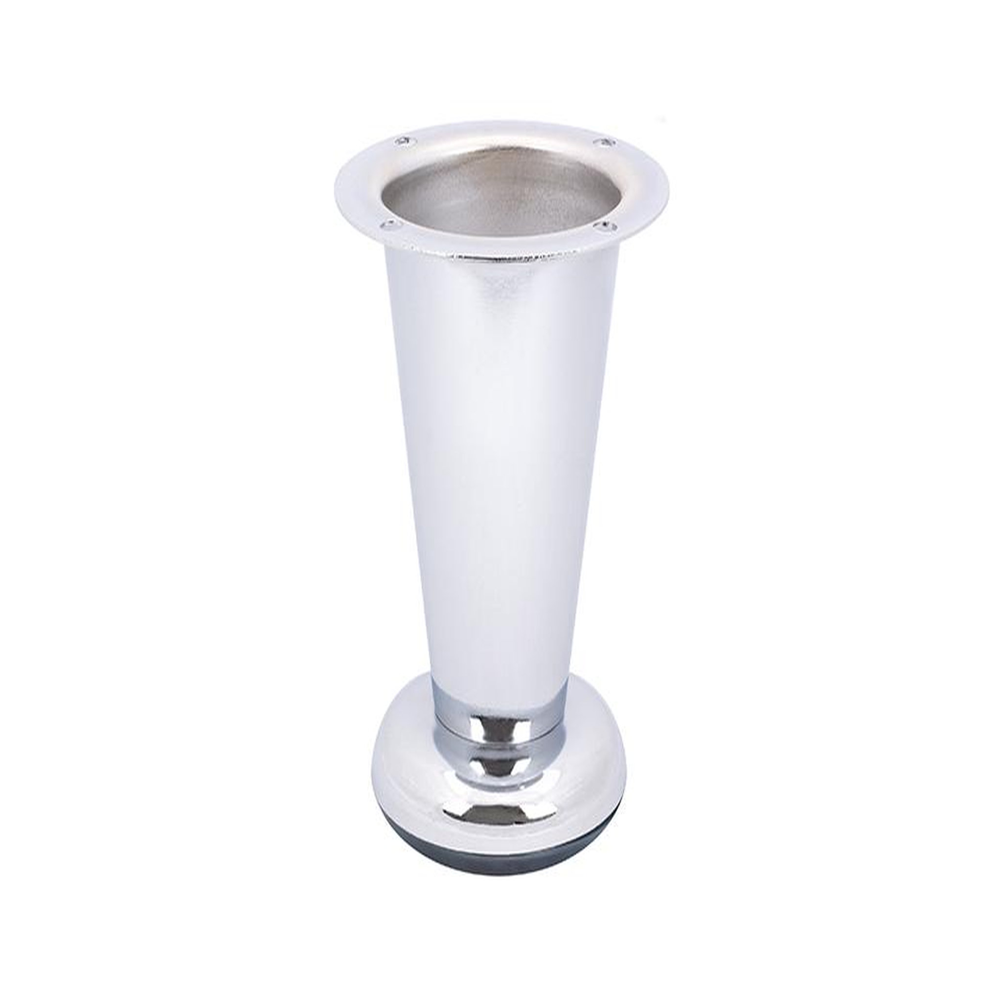CENTRALE BRICO Pied de meuble fs016 100 mm réglable chrome brillant