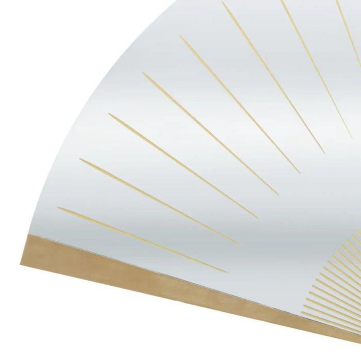 Paris Prix Décoration Murale Éventail Miroir  Kacy  46cm Or