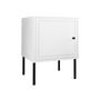 Voir la diapositive 1 : BEST MOBILIER Lavaggi - table de chevet - blanc - 45 cm