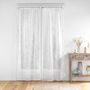 Voir la diapositive 3 : Paris Prix Paire de Voilages Passe-Tringle  Karla  70x200cm Blanc