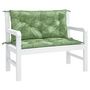 Voir la diapositive 4 : VIDAXL Coussins de banc de jardin lot de 2 motif de feuilles