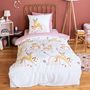 Voir la diapositive 2 : COTE DECO Parure de lit enfant Biche - 100% microfibre 72g/m² - 140 x 200 cm