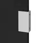 VIDAXL Panneau lateral d'auvent de porte Noir 50x100 cm Verre trempe