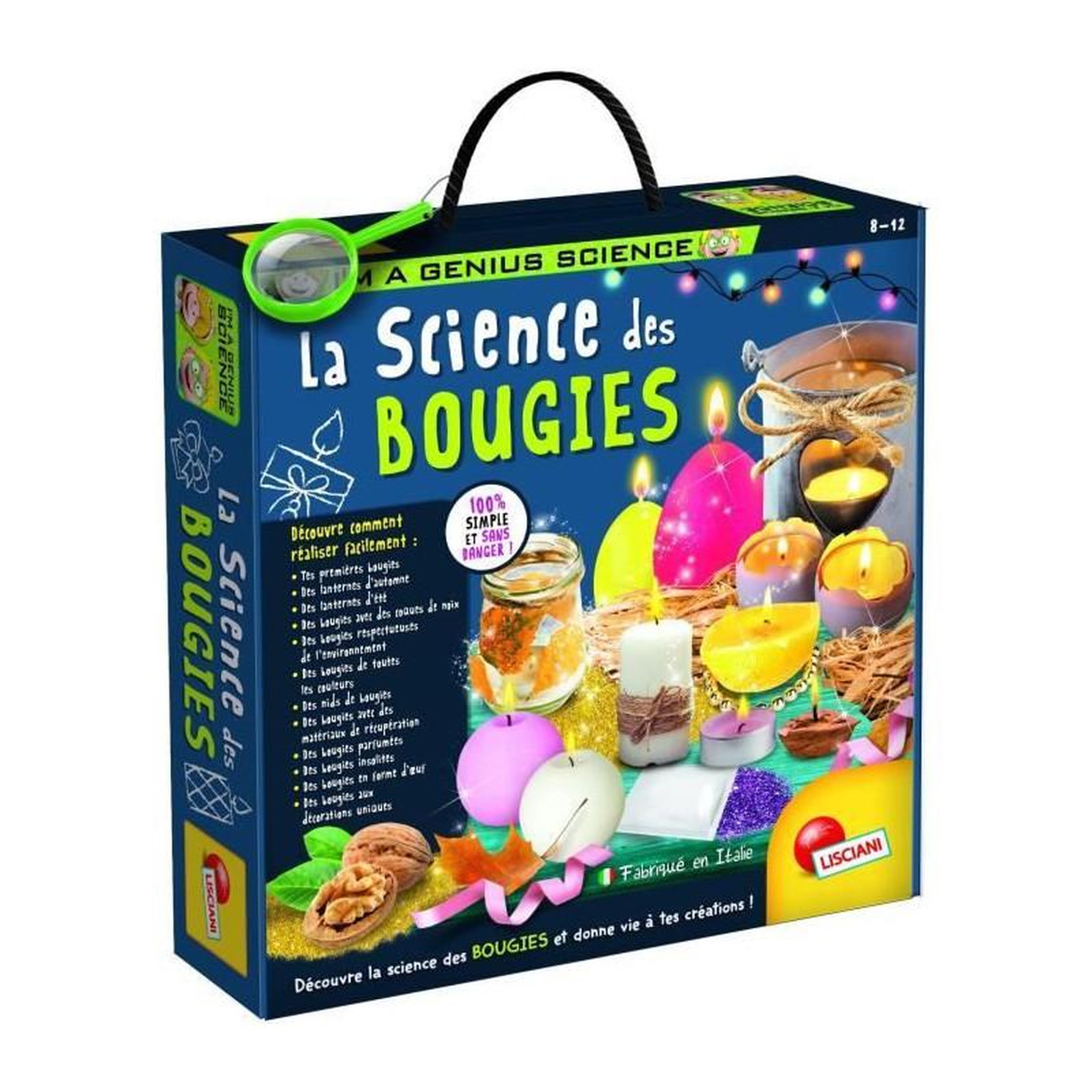 LISCIANI GIOCHI Génius Science - loisirs créatifs - la science des bougies ludiques - LISCIANI