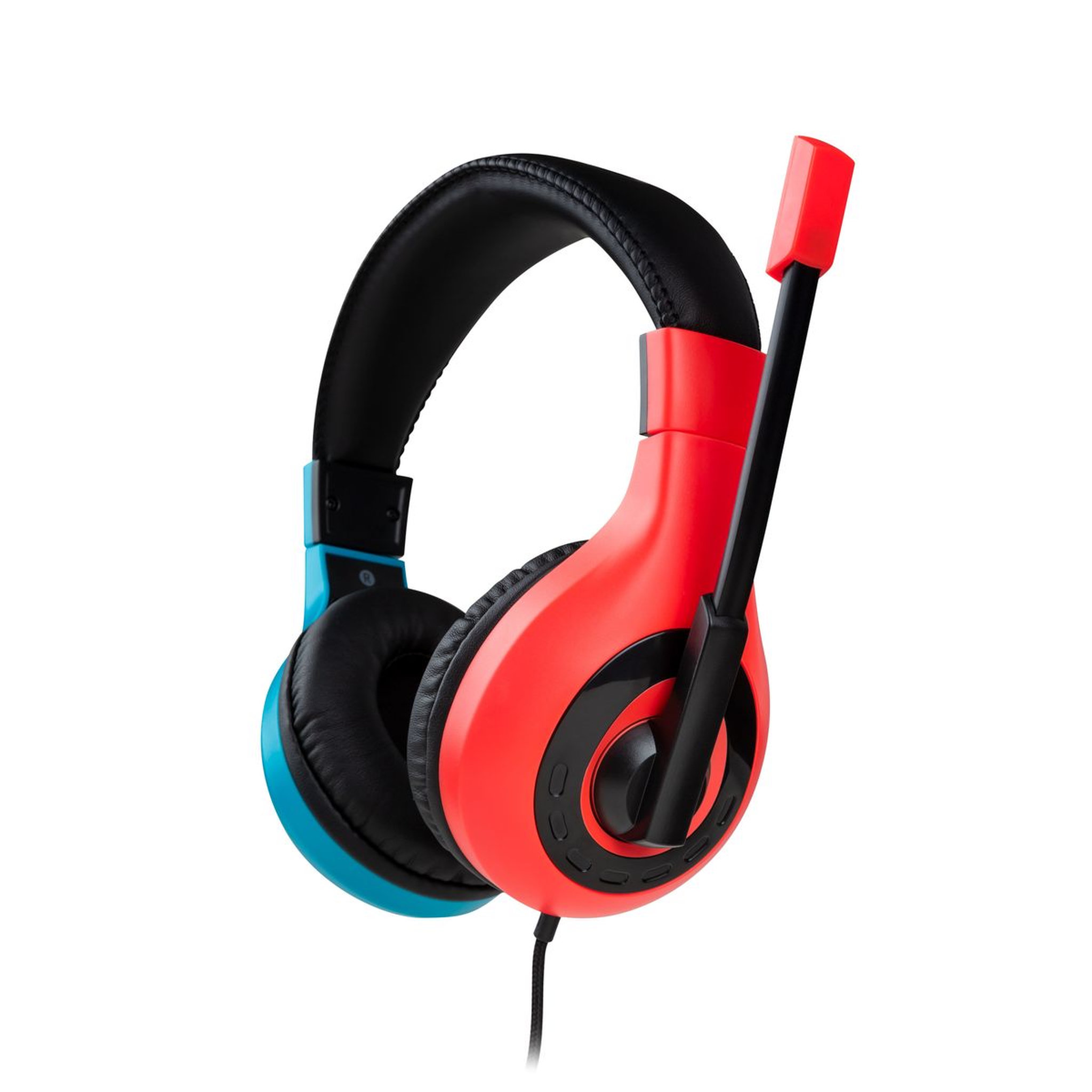 Voir la diapositive 1 : Casque Gamer Filaire V1 Rouge et Bleu Nintendo Switch
