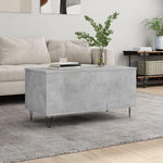 VIDAXL Table basse Gris beton 90x44,5x45 cm Bois d'ingenierie