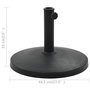 Voir la diapositive 6 : VIDAXL Socle rond de parasol Polyresine 10 kg Noir