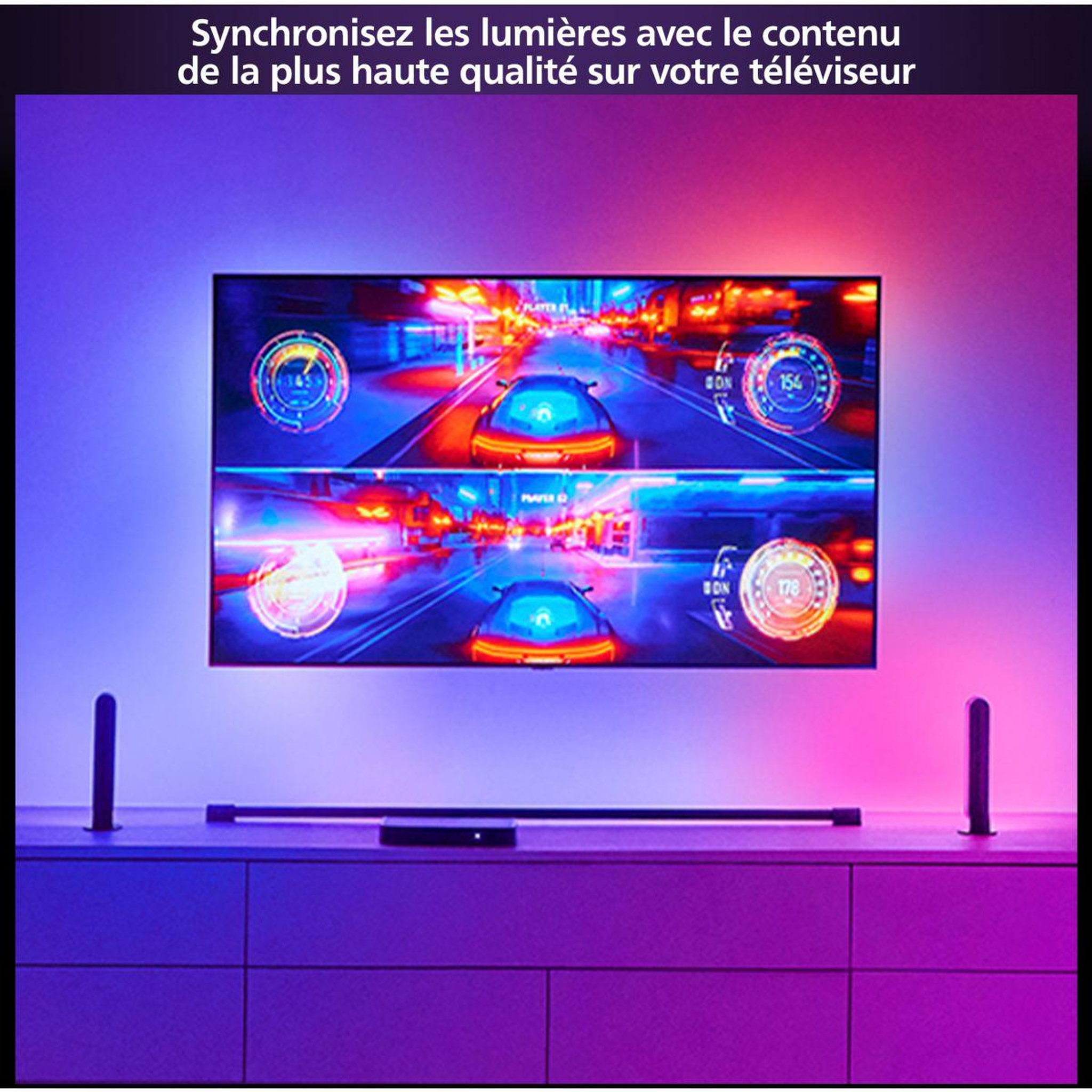 Voir la diapositive 3 : PHILIPS HUE Boîtier de synchronisation play hdmi sync box 8k
