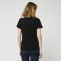 Voir la diapositive 2 : INEXTENSO T-shirt manche courte noir uni femme