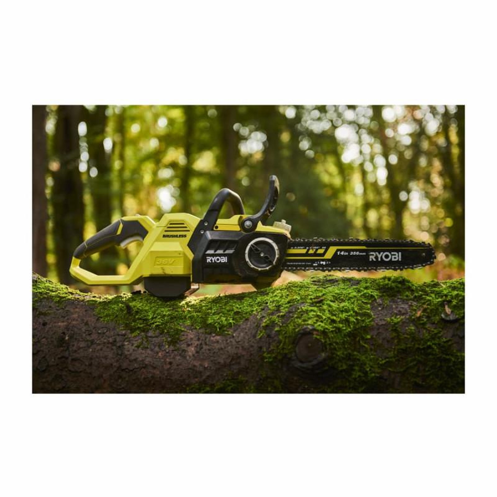 Voir la diapositive 2 : Ryobi Tronçonneuse ryobi 36v lithiumplus brushless - sans batterie ni chargeur ry36csx35a-0
