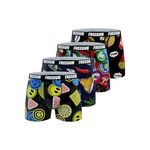 FREEGUN Lot de 4 boxers enfant Aop Fun. Coloris disponibles : Noir