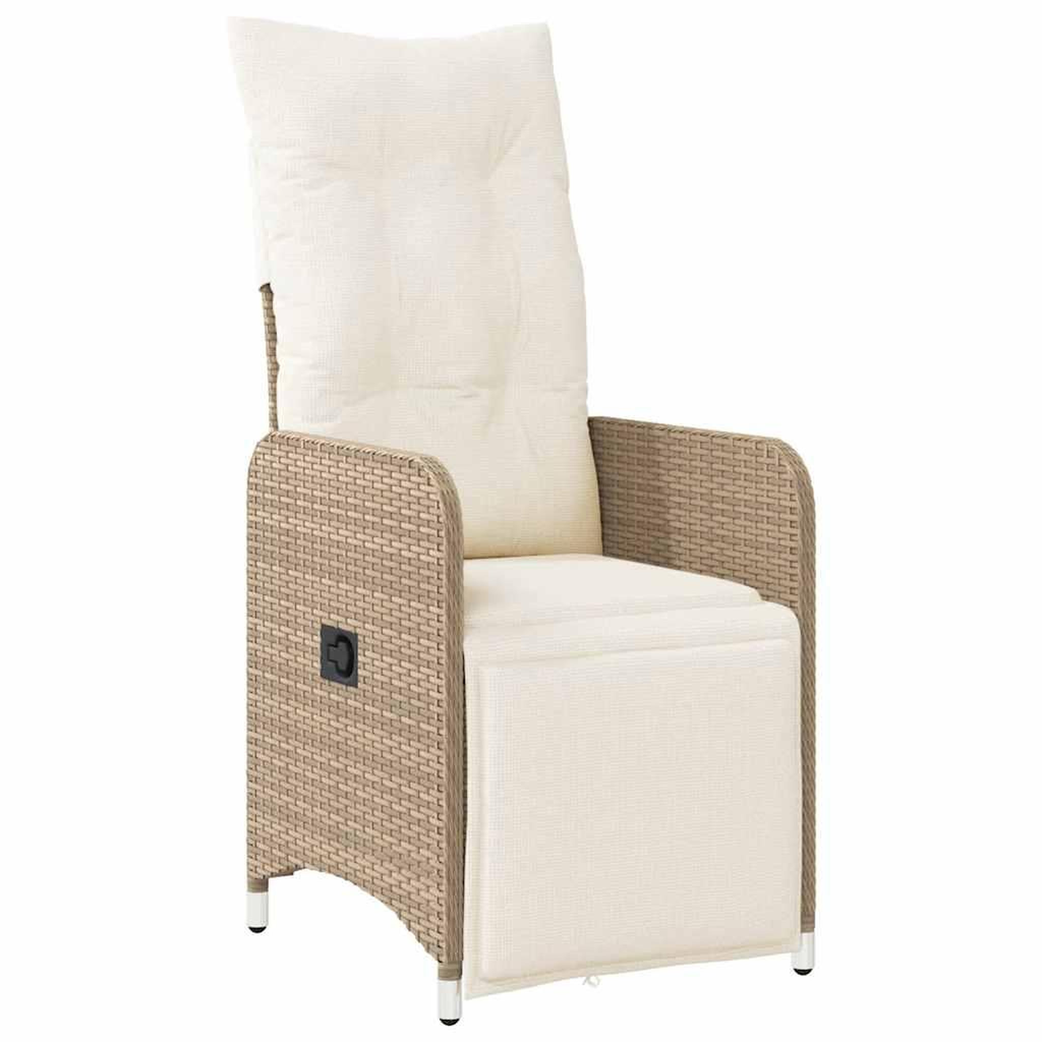 Voir la diapositive 3 : VIDAXL Ensemble de bistro de jardin 5 pcs coussins marron poly rotin