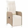 Voir la diapositive 3 : VIDAXL Ensemble de bistro de jardin 5 pcs coussins marron poly rotin