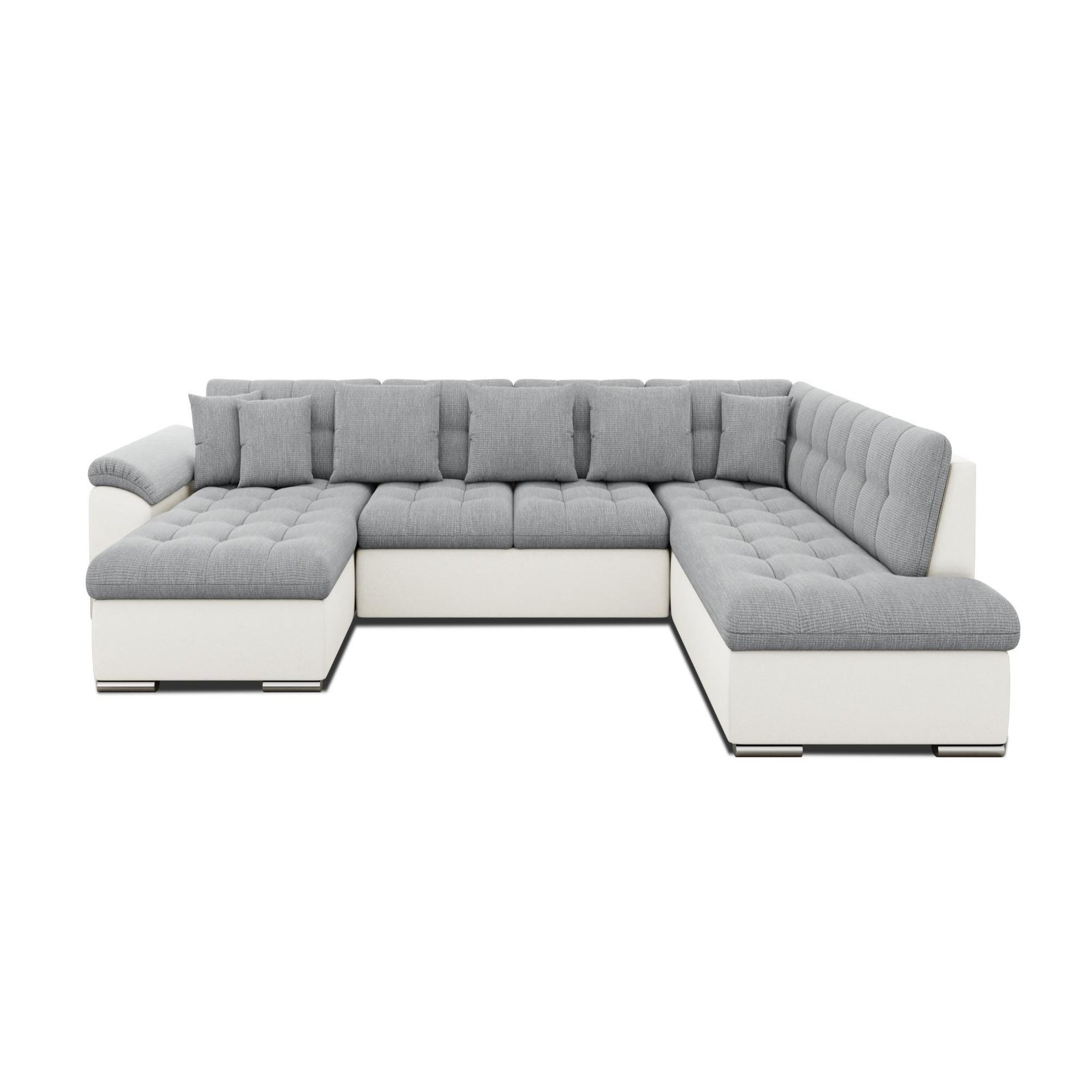 Voir la diapositive 5 : BEST MOBILIER Chuck - canapé panoramique xxl - convertible avec coffre - 7 places - droit