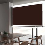 VIDAXL Auvent lateral retractable de patio 140 x 300 cm Marron