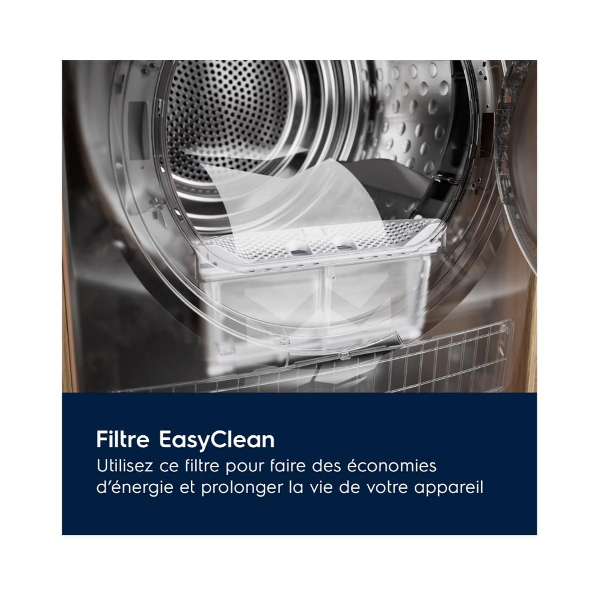 ELECTROLUX Sèche-linge pompe à chaleur 8kg 118l 700w - EW6HI6284BN