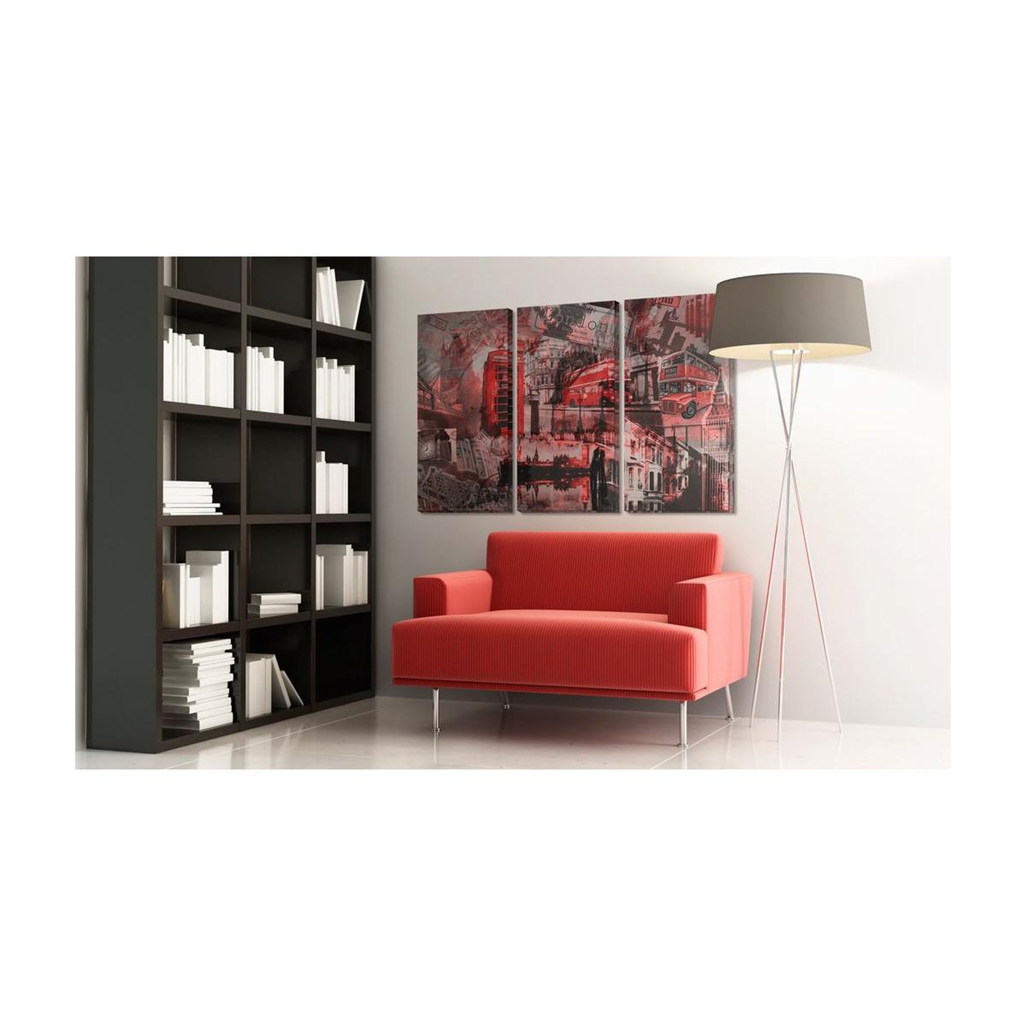 Voir la diapositive 2 : Paris Prix Tableau Imprimé  Londres Rouges