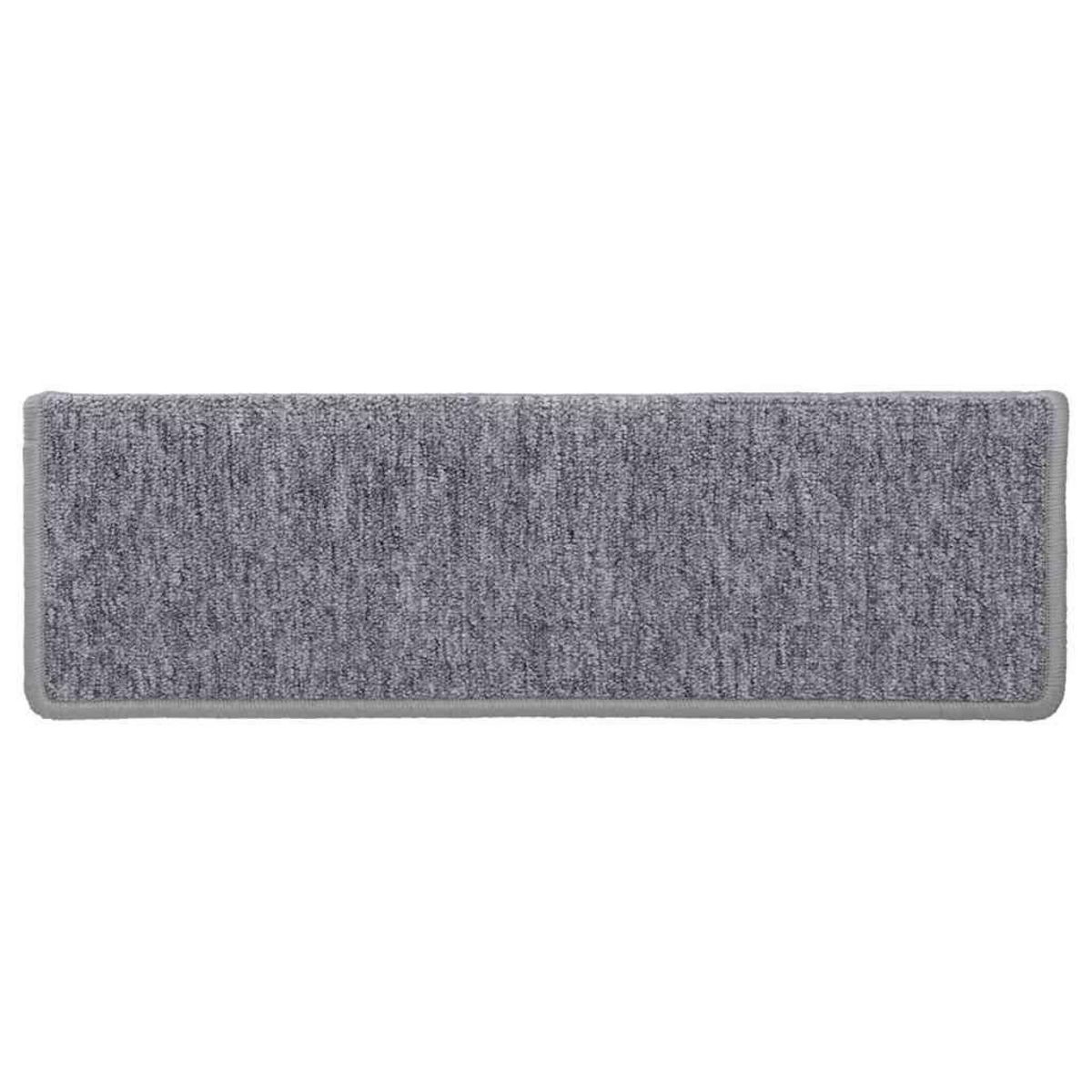 VIDAXL Tapis d'escalier 30 pcs 65x21x4 cm blanc et gris