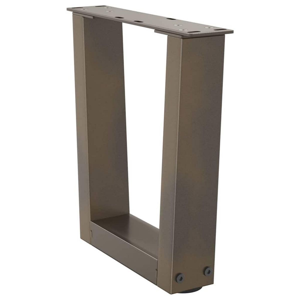 VIDAXL Pieds de table a manger forme V 2 pcs acier naturel acier