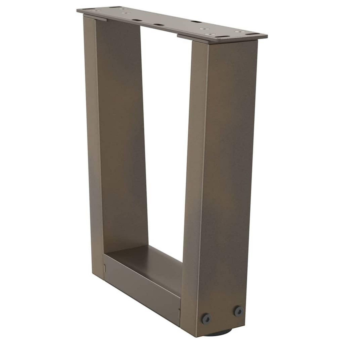 VIDAXL Pieds de table a manger forme V 2 pcs acier naturel acier