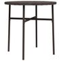 Voir la diapositive 2 : VIDAXL Table a the Marron 45 cm Resine tressee