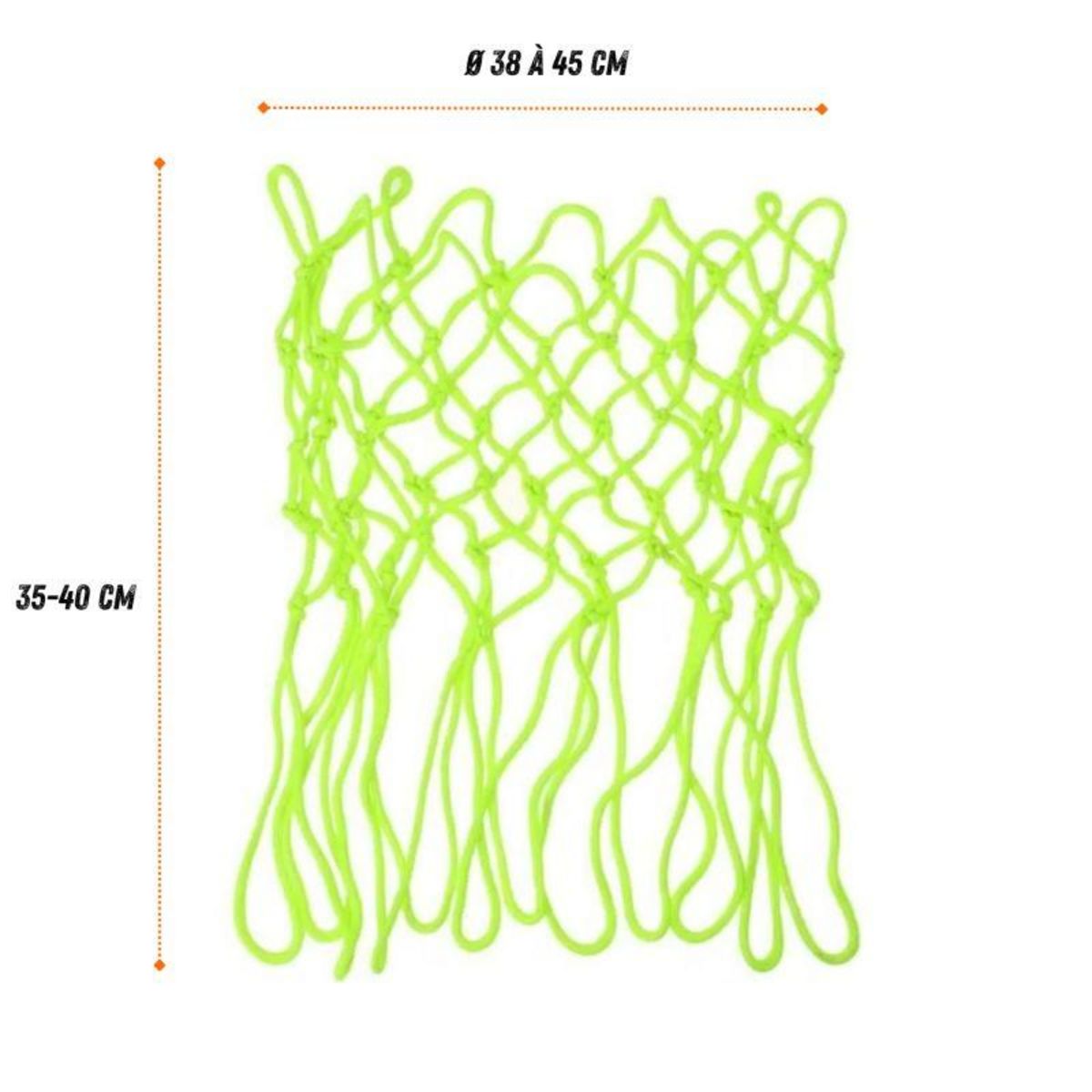 BUMBER Filet de panier basket-ball phosphorescent - Ghost - Adaptabilité universelle et Installation facile