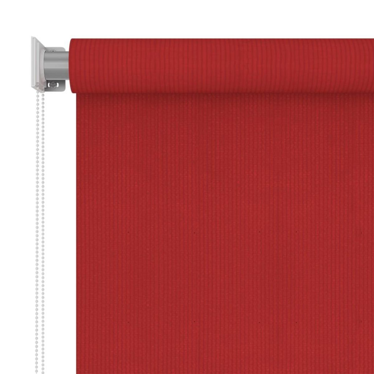 VIDAXL Store roulant d'exterieur 60x140 cm Rouge PEHD