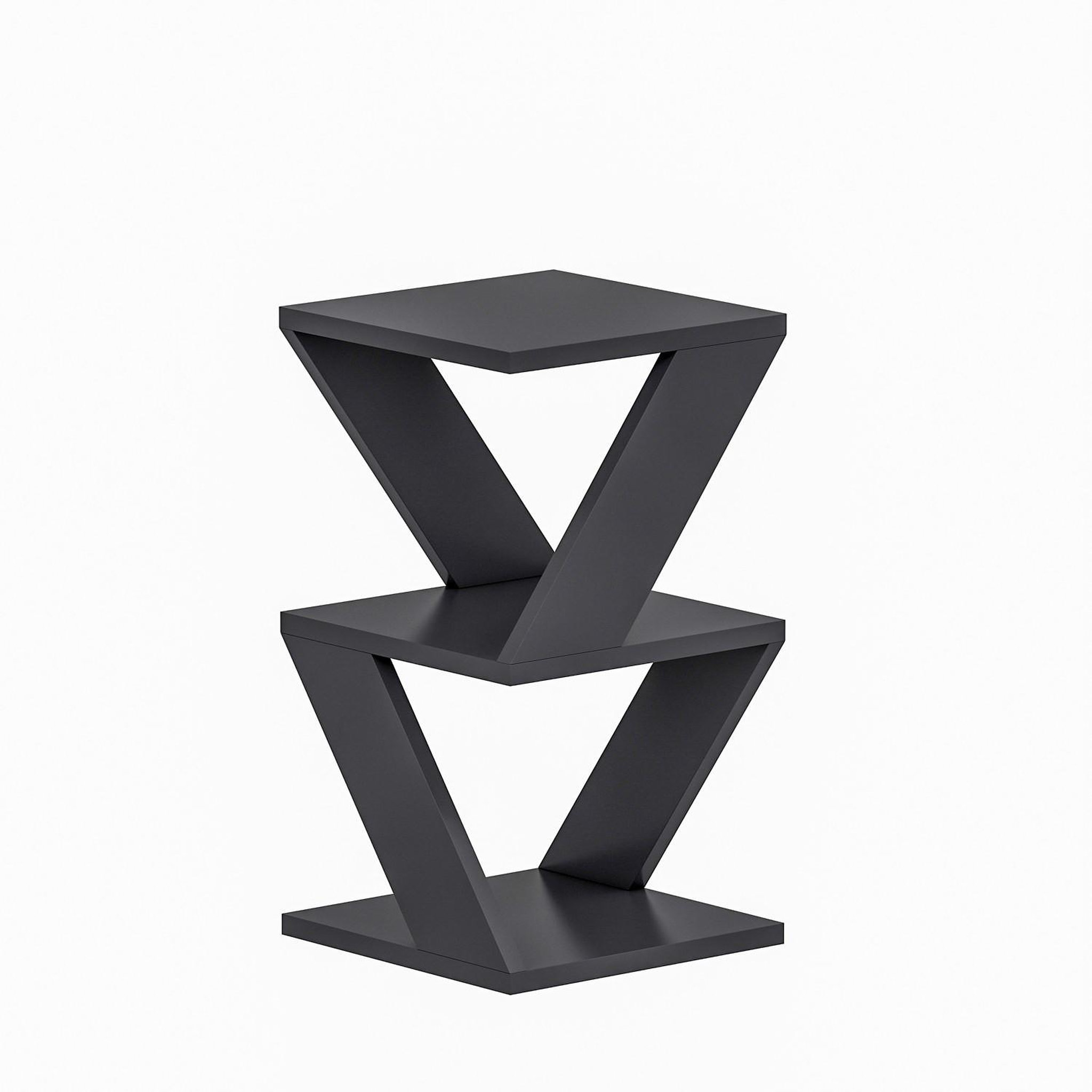 Habitat et Jardin Table d'appoint en bois  albeni  - 30 x 30 x 50 cm - anthracite