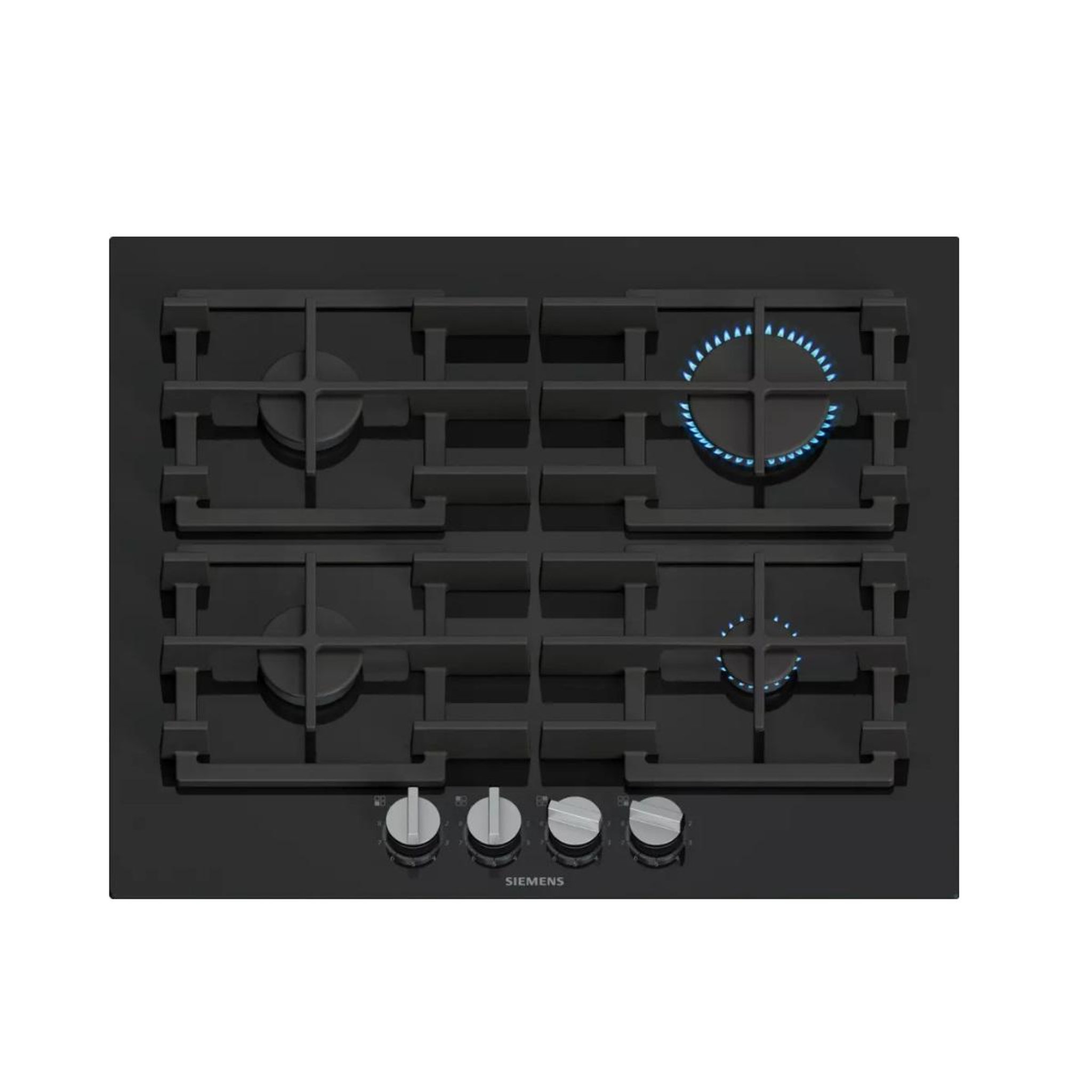 Siemens Plaque de cuisson gaz 60cm 4 feux 8000w noir - ep6a6pi40