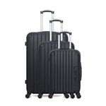 LES P'TITES BOMBES LPB LPB LUGGAGE - Set de 3 Valises HAMBOURG 75 cm 4 Roues. Coloris disponibles : Blanc