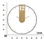 Voir la diapositive 2 : Paris Prix Horloge Murale en Métal  Goldy  60cm Or