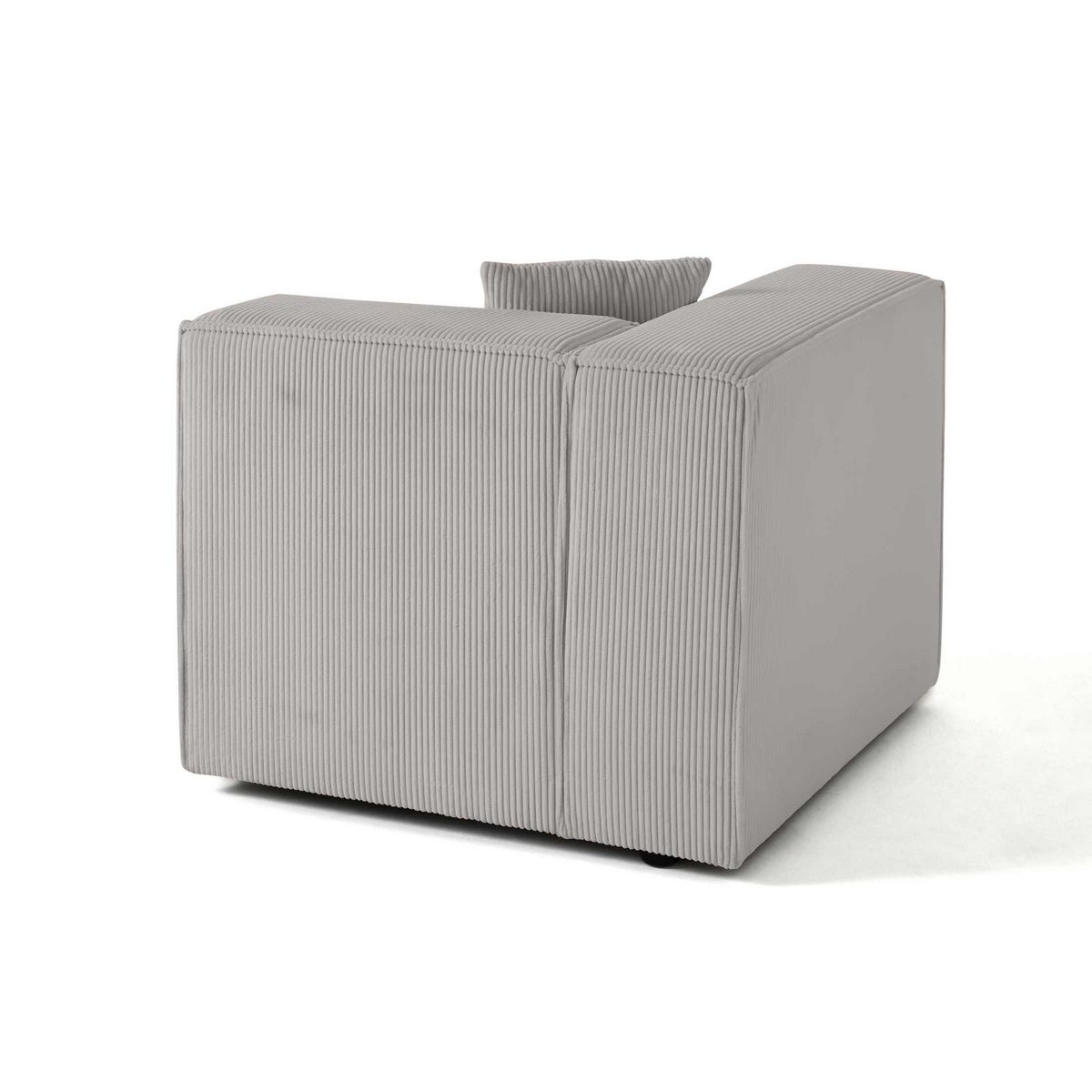 LISA DESIGN Arty - module d'assise gauche - en velours côtelé