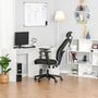 Voir la diapositive 2 : VINSETTO Fauteuil de bureau manager grand confort dossier ergonomique inclinable hauteur assise réglable pivotant tissu maille noir