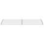 Voir la diapositive 4 : VIDAXL Auvent de porte Gris 300 x 100 cm PC
