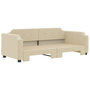 Voir la diapositive 3 : VIDAXL Lit de jour avec gigogne sans matelas creme 90x200 cm