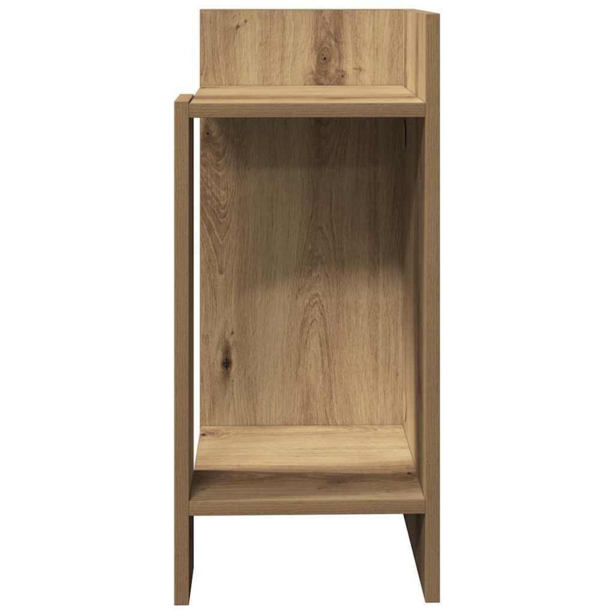 VIDAXL Tables d'appoint 2pcs avec etagere chene artisanal 25,5x27x60cm