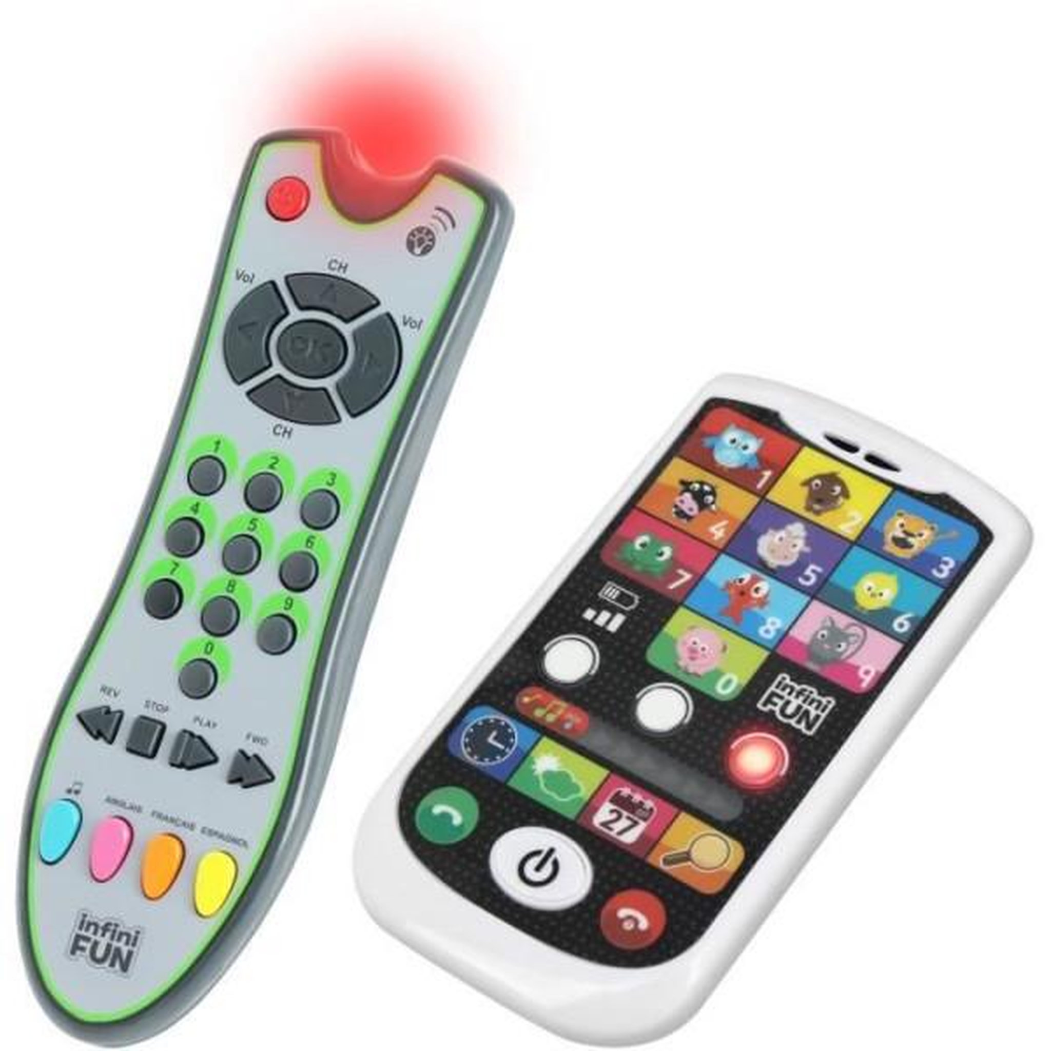 Voir la diapositive 4 : Téléphone et Télécommande - KD - Mon Duo High-Tech - Apprentissage des animaux, chiffres et couleurs