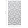 Voir la diapositive 6 : VIDAXL Tapis d'exterieur ARAKIL Gris 120x180 cm PP